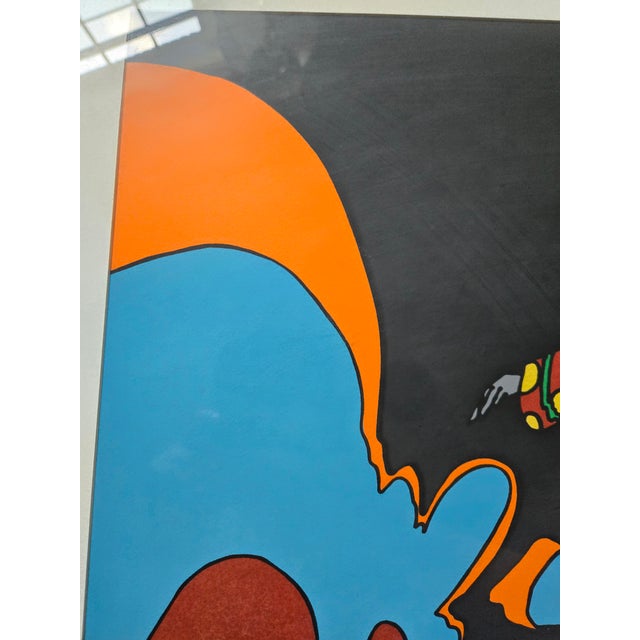 Peter Max 1970s Peter Max "Night of Magic" Serigraph Screenprint Signed Numbered 32/100 VTG 1971 For Sale - Image 4 of 6