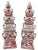 Contemporary Contemporary Red & White Delft Style Porcelain Tulipieres - a Pair For Sale - Image 3 of 3