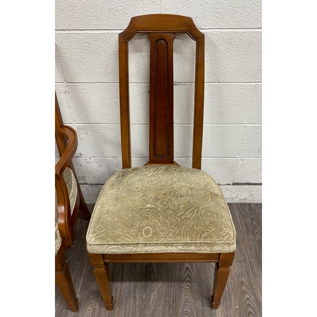 Vintage Mid Century Modern or Regency / Neoclassical Style Dining Chairs - Pair For Sale - Image 4 of 7