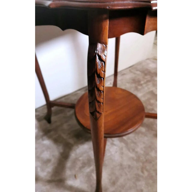 Wood 1920s Chippendale Style English Wood Coffee Table For Sale - Image 7 of 13