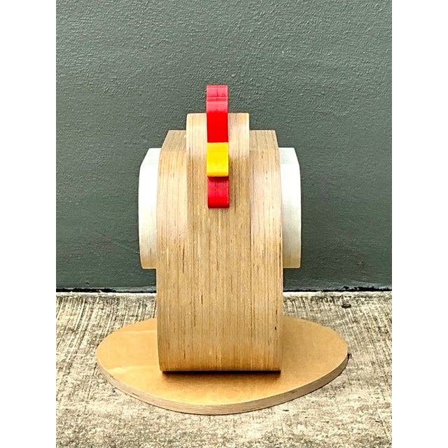 Vintage Sculptural Wood Chicken Low Stool For Sale - Image 11 of 13