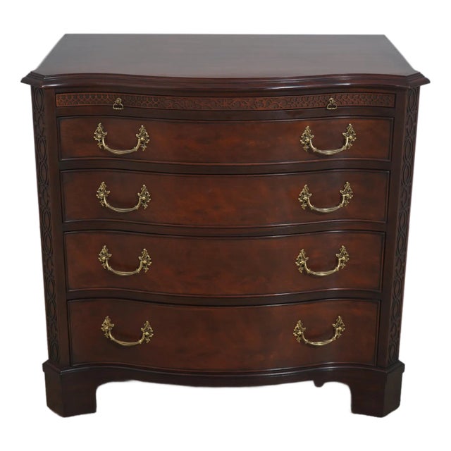 Henkel Harris Chippendale Mahogany Bachelor Chest For Sale