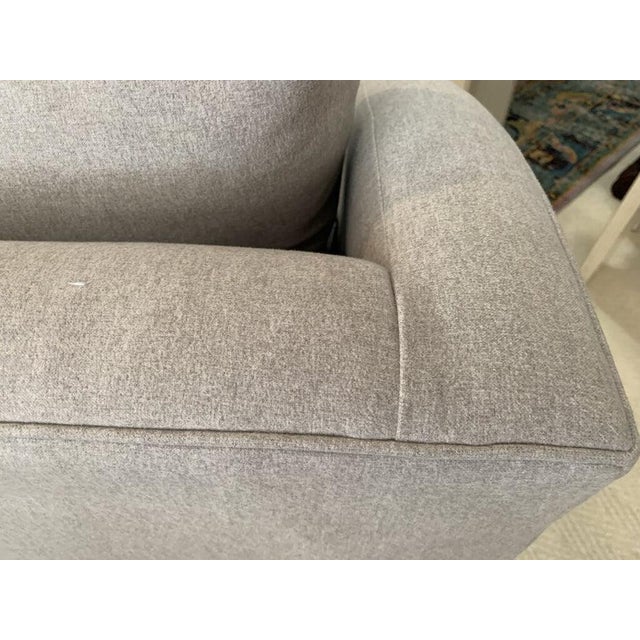 The Sullivan Sofa in Grey Merino Fabric For Sale - Image 9 of 12