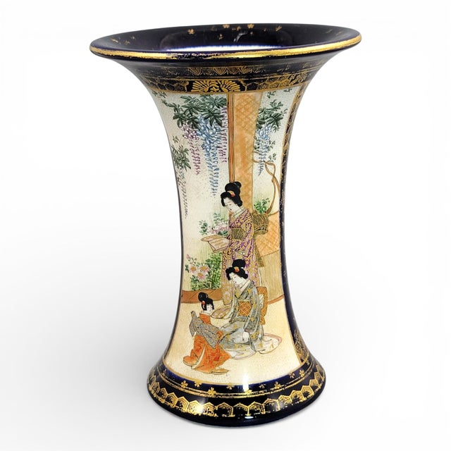 Meiji Japanese Satsuma Vase, 1895 For Sale - Image 11 of 11