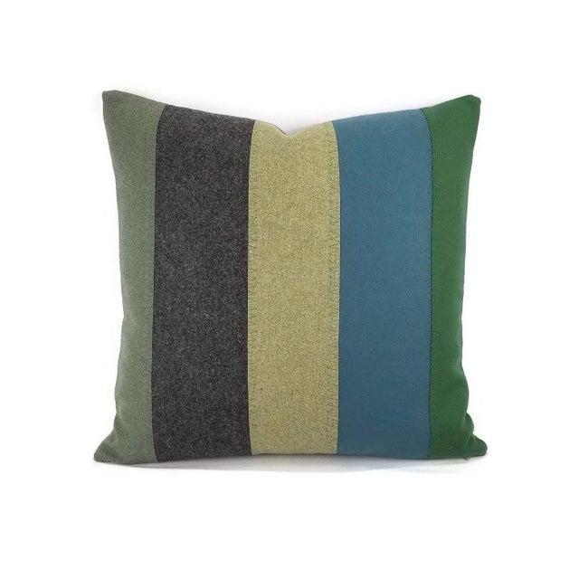 Kravet Couture New Suit Peacock Wool Handmade Accent Pillow Cover