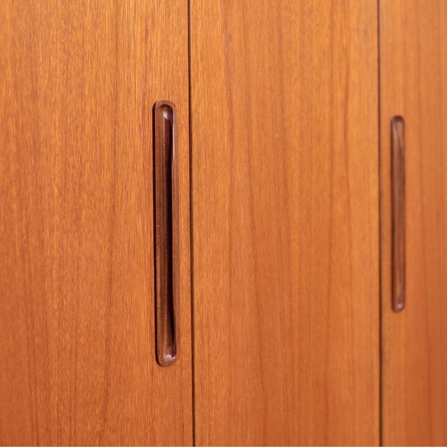 Wood Mid Century Teak Triple Armoire by Vb Wilkins for G Plan For Sale - Image 7 of 10