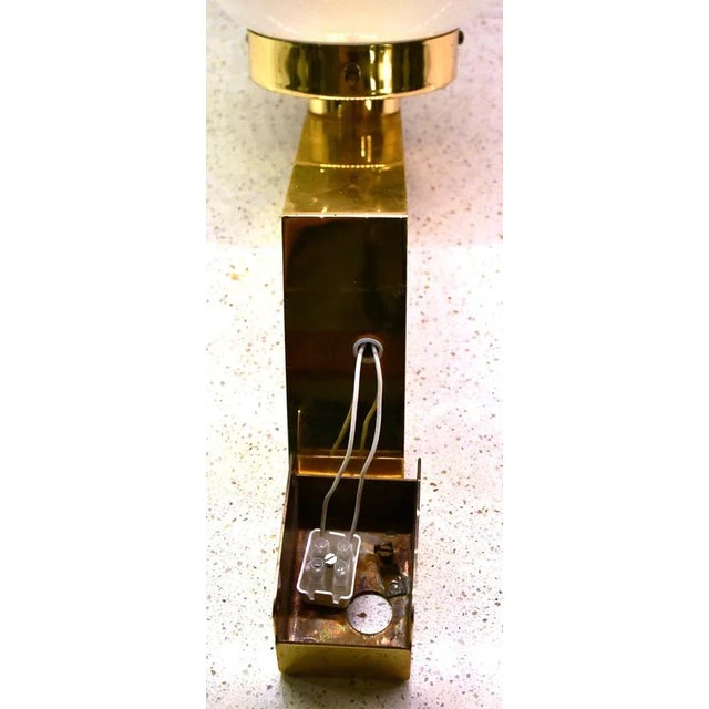 Swedish Model V397 Sconces in Brass and Opaque Glass by Hans-Agne Jakobsson for Hans-Agne Jakobsson AB, 1970s, Set of 2 For Sale - Image 10 of 11