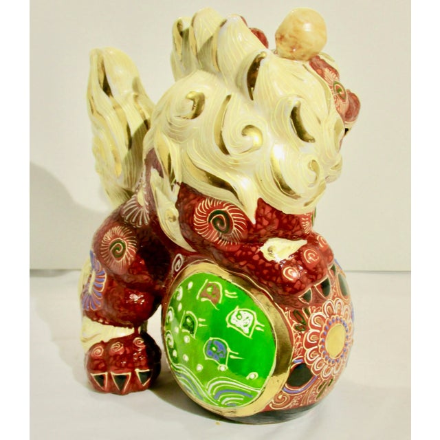 Japanese Japanese Modern Good Luck Dog Figurine For Sale - Image 3 of 9