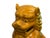 Pair Chinese Tri-Color Mustard Yellow Glaze Fengshui Lions Foo Dogs For Sale - Image 10 of 15