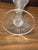 Transparent 1900s Early American Pressed Glass Trumpet Vase - Star and File Pattern For Sale - Image 8 of 10
