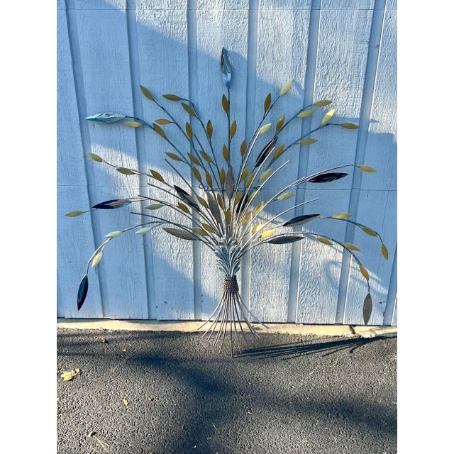 1990s Curtis Jere Style Metal Wall Tree Art Sculpture For Sale - Image 9 of 10