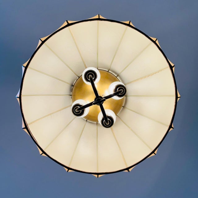 Charming and rare pendant lamp from the Cocoon series Designer Achille & Pier Giacomo Castiglioni : Bovezzo (Italy) the...