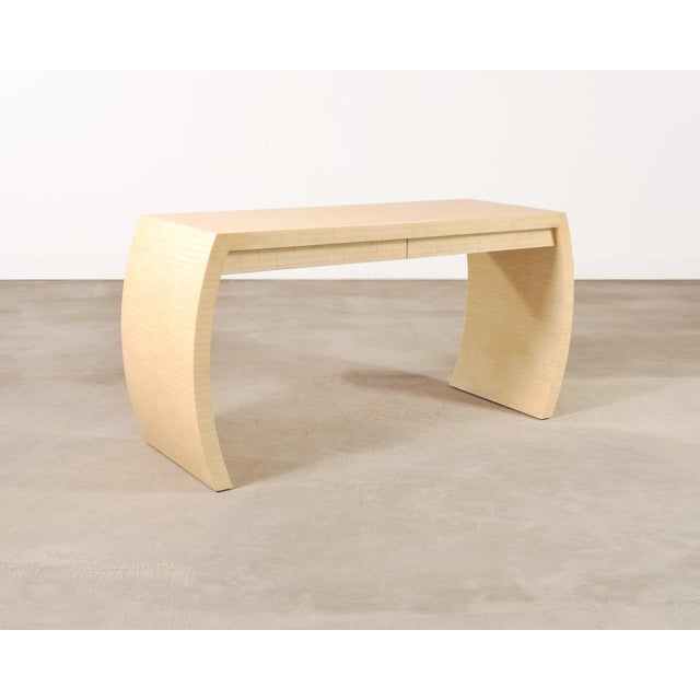 Modern Enrique Garcel Modern Tessellated Bone Waterfall Writing Desk For Sale - Image 3 of 18