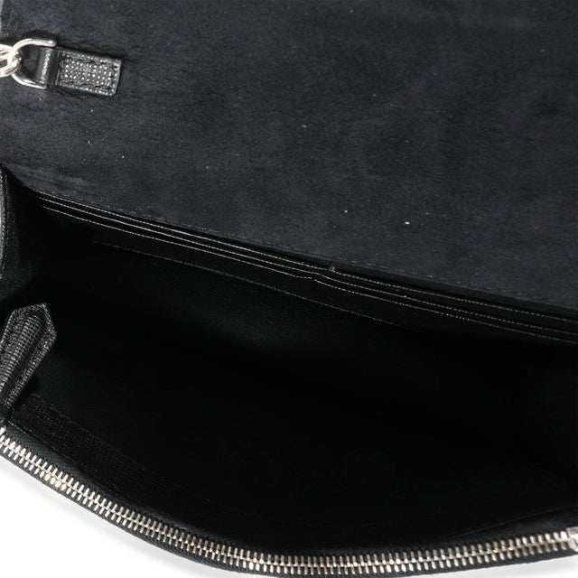 Fendi Black Vitello Elite & Mink Studded Karlito Chain Wallet For Sale - Image 4 of 8