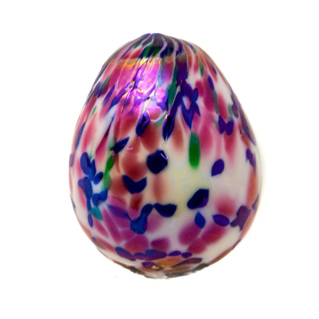 Mid 20th Century Art Glass Eggs- Set of 2 For Sale In Nashville - Image 6 of 13