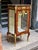 Wood Louis XV Marquetry Bedside Cabinet With Glass Door, Marble Top & Gold Accents For Sale - Image 7 of 9