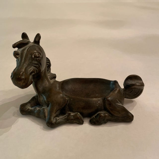 Vintage K&O Co. Bronze Horse Ashtray For Sale - Image 12 of 12
