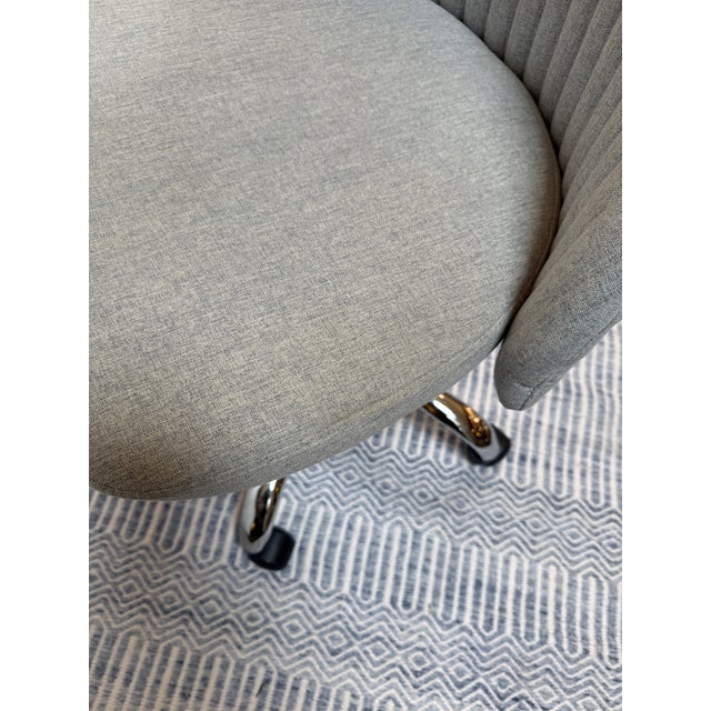 Easterly Layton Upholstered Swivel Desk Chair For Sale - Image 4 of 12