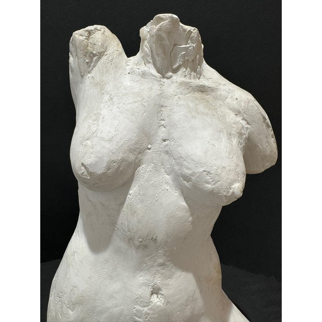 White 1960s Larry Mohr Signed Figurative Sculpture – Plaster Modern Abstract Nude For Sale - Image 8 of 11