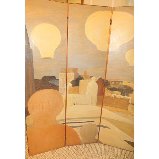 Salvatore Fiume Italian Floor Screen Dated 1954 For Sale - Image 10 of 17