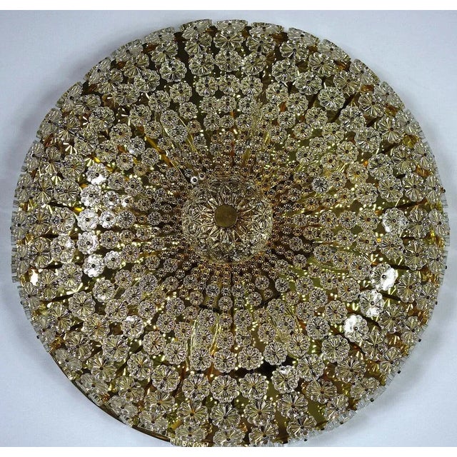 Austrian Crystal Flowers Ceiling Lamp by Emil Stejnar, 1960s For Sale - Image 13 of 13