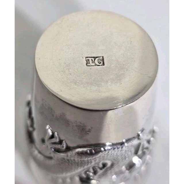 Antique Late 19th Century Chinese Export Silver Beaker from Tuck Chang & Co. For Sale - Image 16 of 18