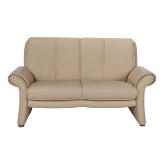 Leather Two-Seater Sofa from Elastoform For Sale