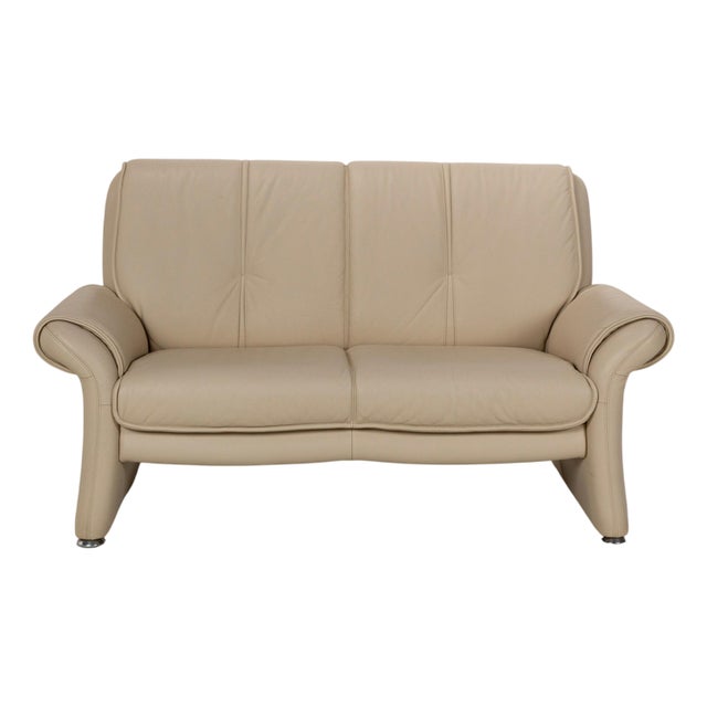 Leather Two-Seater Sofa from Elastoform For Sale