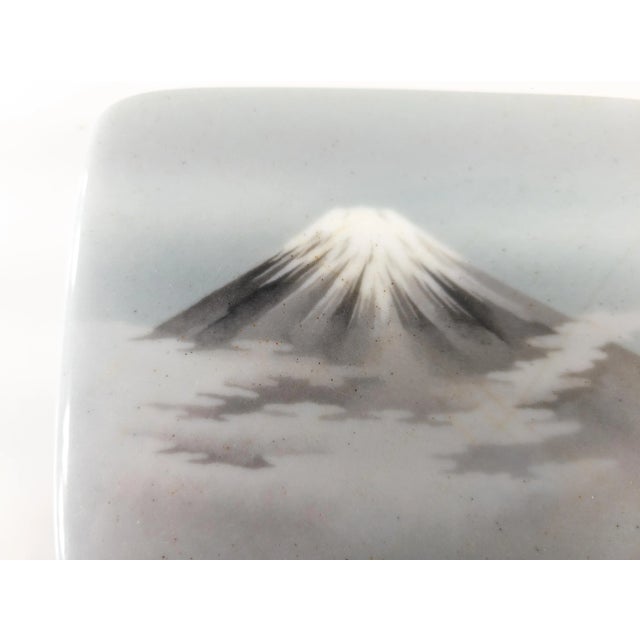 Japanese 19th Century Japanese Wireless Cloisonne Enamel Box With Mt. Fuji by Ando For Sale - Image 3 of 12