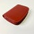 American 1996 Vintage Boho Chic Coach Red Leather Small Zipper Closure Cards & Money Wallet. For Sale - Image 3 of 10