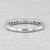 0.90ctw Diamond Wedding Band 14k White Gold Size 10 Stackable Annivesary Ring For Sale In Greensboro - Image 6 of 8