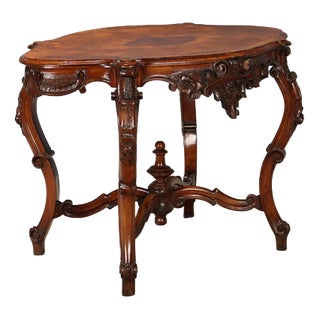 Louis Philippe Walnut Biscuit Table For Sale