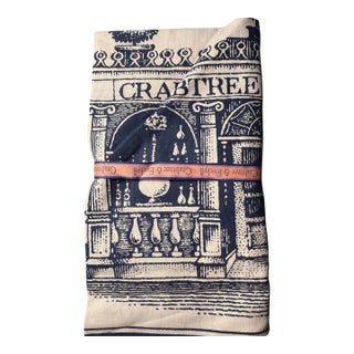 Vintage 1988 Crabtree & Evelyn Cotton Drying Up Cloth Tea Towel Bag Booklet Lot Set For Sale