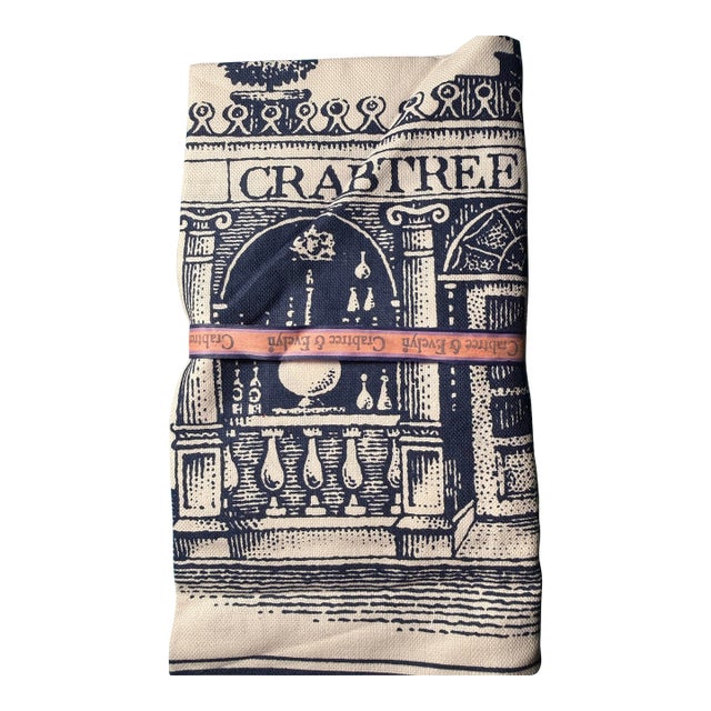 Vintage 1988 Crabtree & Evelyn Cotton Drying Up Cloth Tea Towel Bag Booklet Lot Set For Sale