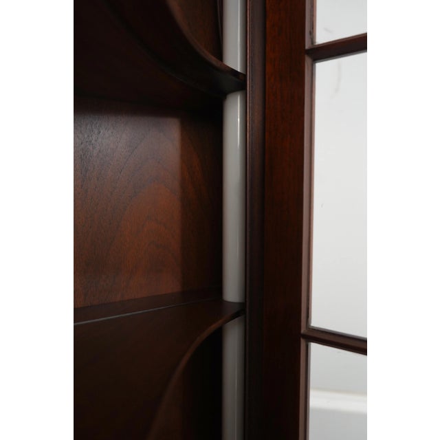 1980s Henkel Harris Mahogany Tall Corner Cabinet For Sale - Image 5 of 18