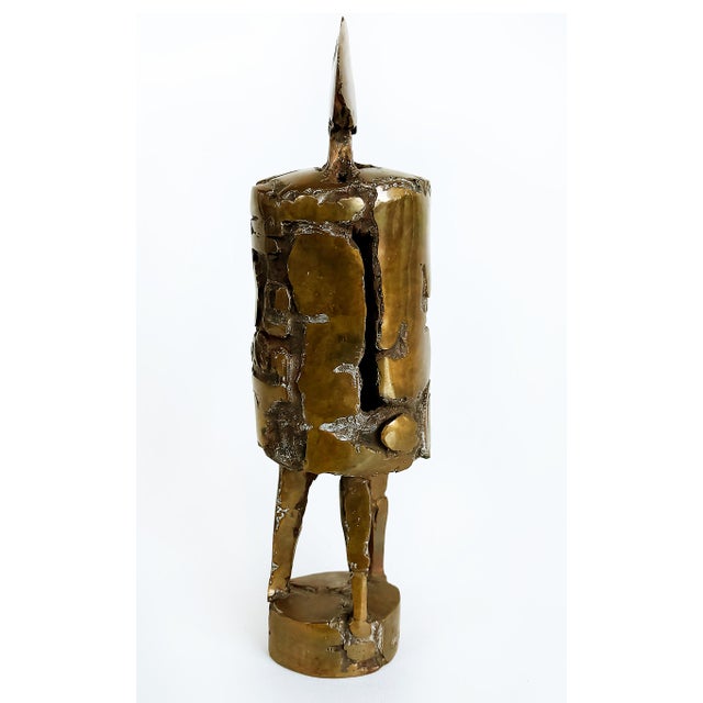 Thomas McClure Brutalist Mid-Century Abstract Bronze Sculpture For Sale In Miami - Image 6 of 9