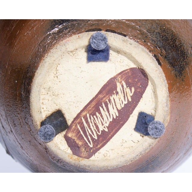 Larry Wasserman Signed Studio Pottery Vase For Sale In Indianapolis - Image 6 of 7