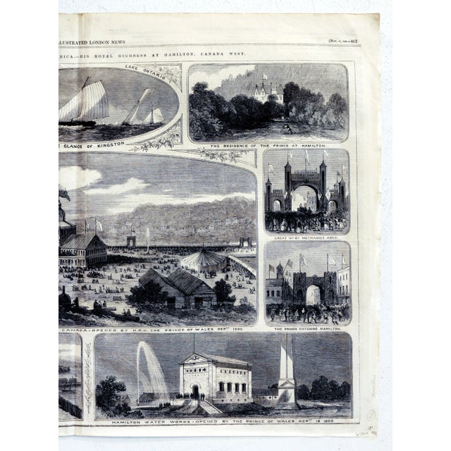 Illustration 1860 English Newspaper - the Illustrated London News, Nov 17 1860 (Recto-Verso, Black and White) For Sale - Image 3 of 9