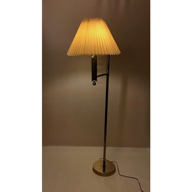 1960s Vintage Model G-018 Floor Lamp in Brass from Bergboms, 1960s For Sale - Image 5 of 16