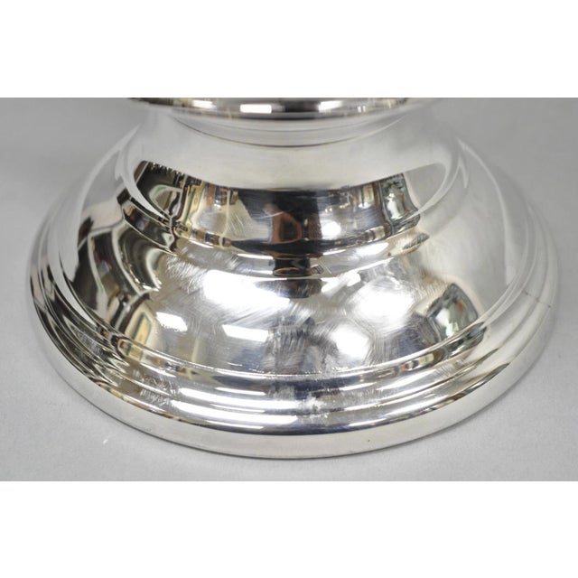Silver Vintage Newport Gorham Silver Plated Trophy Cup Urn Champagne Chiller Ice Bucket For Sale - Image 8 of 14