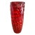 1970s Red Murano Pinched Glass Vase For Sale - Image 4 of 10