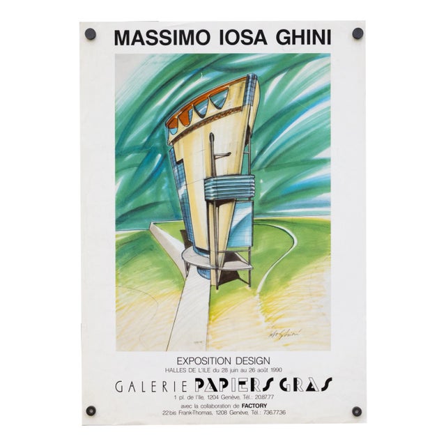 Massimo Iosa Ghini, Poster of the Exhibition in Geneva, 1990, Print For Sale