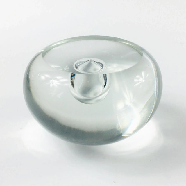 Transparent Murano Glass Paperweight by Alfredo Barbini, Italy, 1970s For Sale - Image 8 of 10