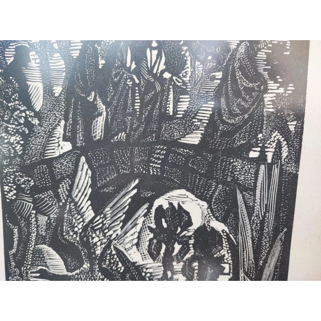 Jesus, 1900s, Woodcut, Framed For Sale - Image 10 of 11