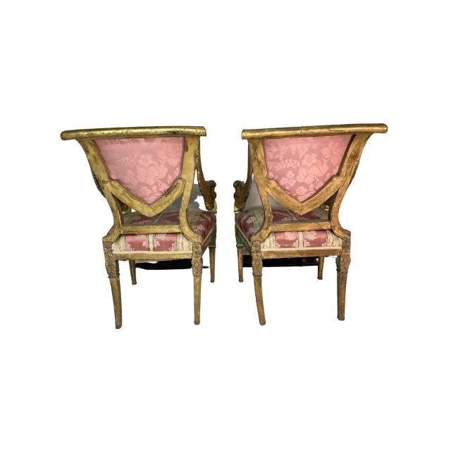 Pair of Italian 19th Century Side Chairs For Sale - Image 4 of 13