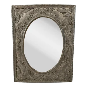 Antique Tungsten Steel Ornate Silver Picture Frame. For 3 1/2x5” Photo. Numbered