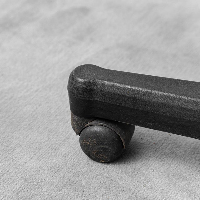 Office Chair in Burgundy Leather, 1970s For Sale - Image 6 of 9