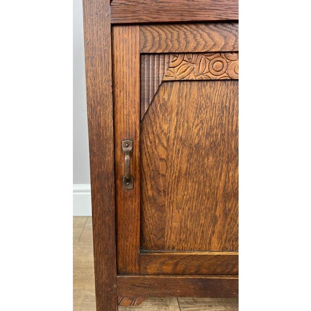French Bedside Table with Marble Top For Sale - Image 6 of 12