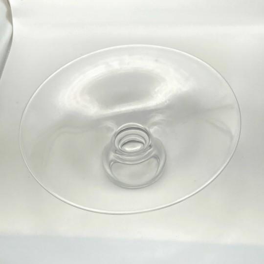 1990s Steuben “Magnolia” Centerpiece Crystal Pedestal Footed Bowl 12” #8741 (Please Read) For Sale - Image 5 of 12