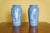 French Pair of Antique Limoges Pâte-Sur-Pâte Blue Porcelain Vases For Sale - Image 3 of 15